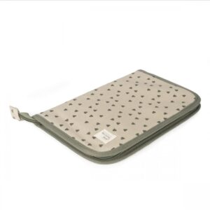 Walking Mum θήκη βιβλιαρίου Poppy Olive Hearts 1120800340