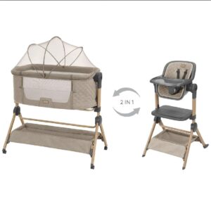 Λίκνο & Καρεκλάκι Φαγητού 2 σε 1 Kikka Boo Sleat Me Beige 31003020110