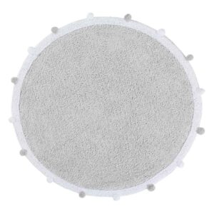 Lorena Canals. Χαλί δωματίου Bubbly στρόγγυλο (απαλό γκρι) 120 C-BUBBY-GR