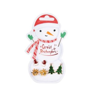 Great Pretenders Σετ σκουλαρίκια Χιονάνθρωπος (3 ζευγάρια) 87512