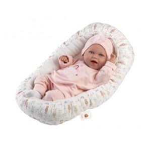 LLORENS DOLLS ΝΕΟΓΕΝΝΗΤΟ 42cm ΡΟΖ ΦΟΡΜΑ ΠΑΡΚΟ ΓΕΛΙΟ LIO-74122