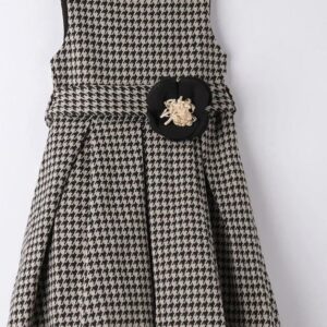 iDo Παιδικό Φόρεμα Μαύρο Καρώ 47562-0916