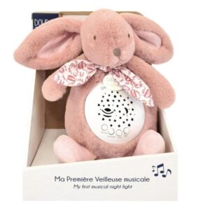 Jolijou My First Musical Night Light - Musical Projector Rabbit - Powder Pink JOL-4200