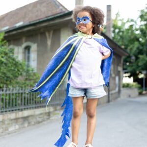 Great Pretenders μπλε κάπα-φτερά δράκου και μάσκα, 3-6 ετών GRP-53996