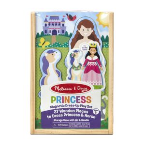 Melissa & Doug Ξύλινο Σετ Μαγνητικό Ντύσιμο Πριγκίπισσας με ξύλινη θήκη κωδικός MEL-40321