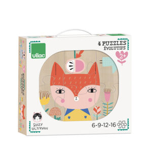 Vilac Παζλ Ξύλινο Ζώα 6,9,12,16 τεμ.VLC-8906