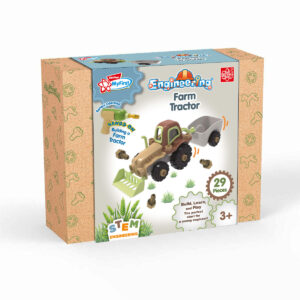 Edu Stem Κατασκευή Τρακτέρ Με Φαγάνα Και Καρότσα 29τμχ  EDU-JS030