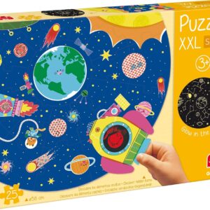 Goula Παζλ XXL Διάστημα Που Φωσφορίζει 25 Κομμάτια GOU-111010049