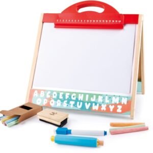 Hape Early Explorer Ξύλινος Πίνακας Store & Go Easel E-1062