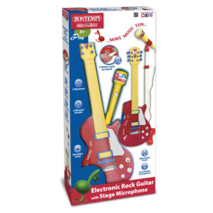 Bontempi Ηλεκτρονική Ροκ Κιθάρα Και Μικρόφωνο Με Σταντ ΒΟΝ-245832