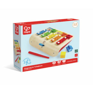 Hape Early Melodies Ξύλινο Ξυλόφωνο Shape Sorter HP-E0334A