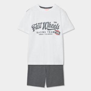 Boboli Σετ Μπλούζα Βερμούδα  26BT603144