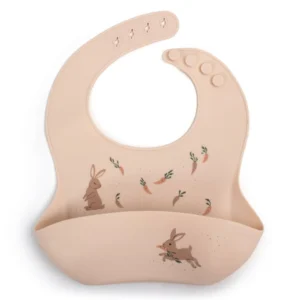 Filibabba Silicone Bib with print – Carrot Thief FL-02747