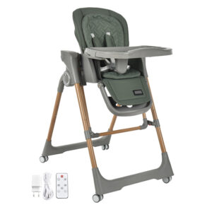 Bebestars Καρεκλάκι Φαγητού Κούνια Serenna Ηλεκτρικό 2 in1 Forest Green BSTRS-871-176