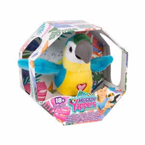 JAP  Happy Yappers Λούτρινο Slap Band Ζωάκια- Blue Parrot JP-9593