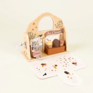 Egmont Toys Ξύλινο Σετ Παιχνιδιού Ice Cream Shop με Φιγούρα Mimies EGM-710002