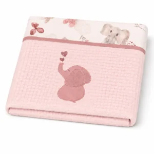 Baby Star Κουβερτάκι Πικέ Elephant Ροζ 6192