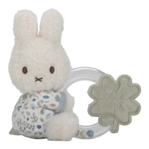 Little Dutch Υφασμάτινη Κουδουνίστρα Με Κρίκο Miffy - Lucky Leaves GRS LD-NIJN463