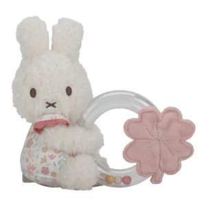 Little Dutch Υφασμάτινη κουδουνίστρα με κρίκο Miffy - Lucky Blossom GRS LD-NIJN363