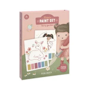 Little Dutch Σετ Ζωγραφικής Με Πινέλο Rosa Fairy Garden LD126890