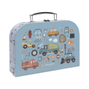 Little Dutch Σετ Ζωγραφικής-Κατασκευών Σε Βαλιτσάκι Jim Vehicles LD126899