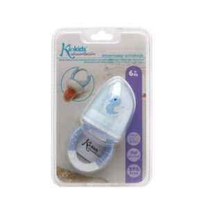 Kiokids Τροφοδότης Φαγητού Σιλικόνης Μπλε Δεινόσαυρος 6+Μ KKDS3588