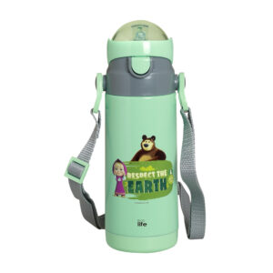 Eco Life Παγούρι Kids Thermos 'Masha -Respect Earth' 400ML (mint)