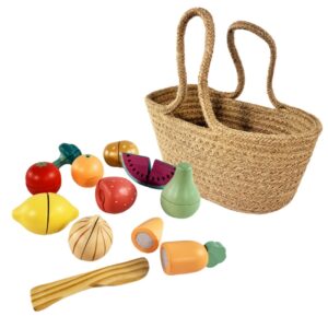 Egmont Toys Φρούτα Και Λαχανικά Σε Ψάθινο Καλαθάκι EGM511167