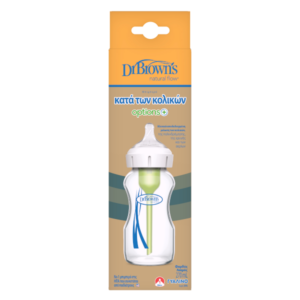 Dr. Brown’sΜπιμπερό Γυάλινο (270ml) Με Φαρδύ Λαιμό OPTIONS+WB91740
