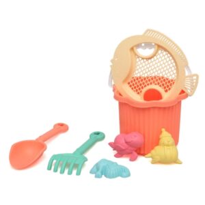 Kiokids Σετ Κουβαδάκια Παραλίας Πορτοκαλί 7τμχ. KIDS-6247
