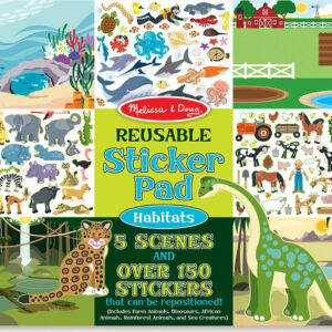 Melissa & Doug Αυτοκόλλητα Reusable Sticker Pad Animals για Παιδιά 3+ Ετών