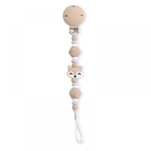 Saro Κλιπ Πιπίλας Σιλικόνης Foxy Beige 0+M 14378