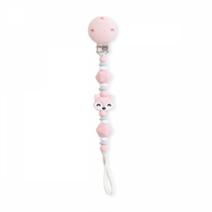 Saro Κλιπ Πιπίλας Σιλικόνης Foxy Pink 0+M 14373