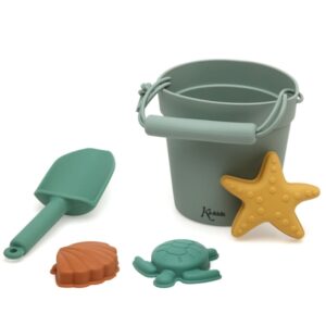 Kiokids Σετ Κουβαδάκια Παραλίας Green 5τμχ. KIDS-3658