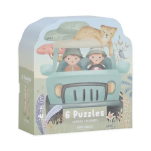 Little Dutch Παζλ 6 σε 1 Safari Friends FSC LD7450