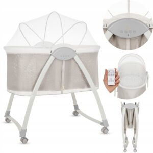 Lionelo Gaya Hλεκτρικό Λίκνο- Κούνια Beige Sand 5903771726092