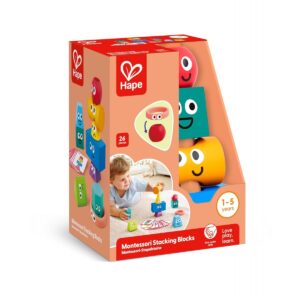 Hape Early Explorer Ξύλινο Montessori Stacking Blocks E0531