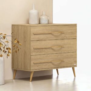 Casababy Elia Oak — Βρεφική Συρταριέρα με 3 Συρτάρια - 590421
