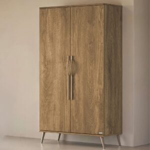 Casababy Elia Walnut — Βρεφική Ντουλάπα Δίφυλλη με Συρτάρι - 590427