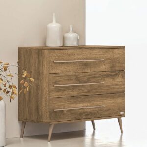Casababy Elia Walnut — Βρεφική Συρταριέρα με 3 Συρτάρια - 590426