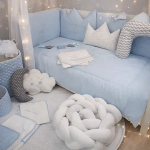 Baby Star Σεντόνια Κρεβατιού Prience 3τμχ Σιελ - 7746.Σ
